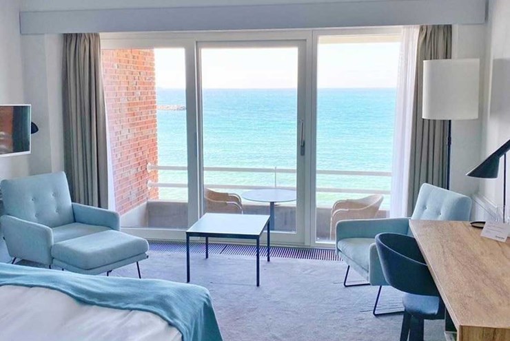 Der er mulighed for at tilkøbe et værelse med havudsigt for blot 995,-