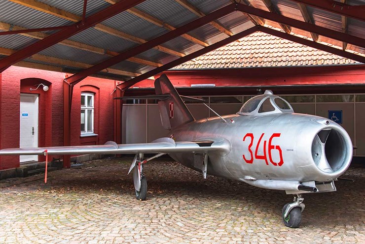 Se det russiske MIG15-jægerfly hos Bornholmertårnet