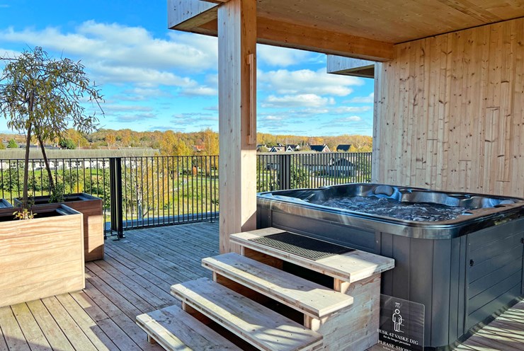 Slap af i spaen på hotellets tagterrasse