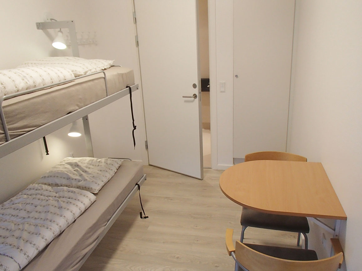 Svaneke Vandrehjem - Eksempel på et rom