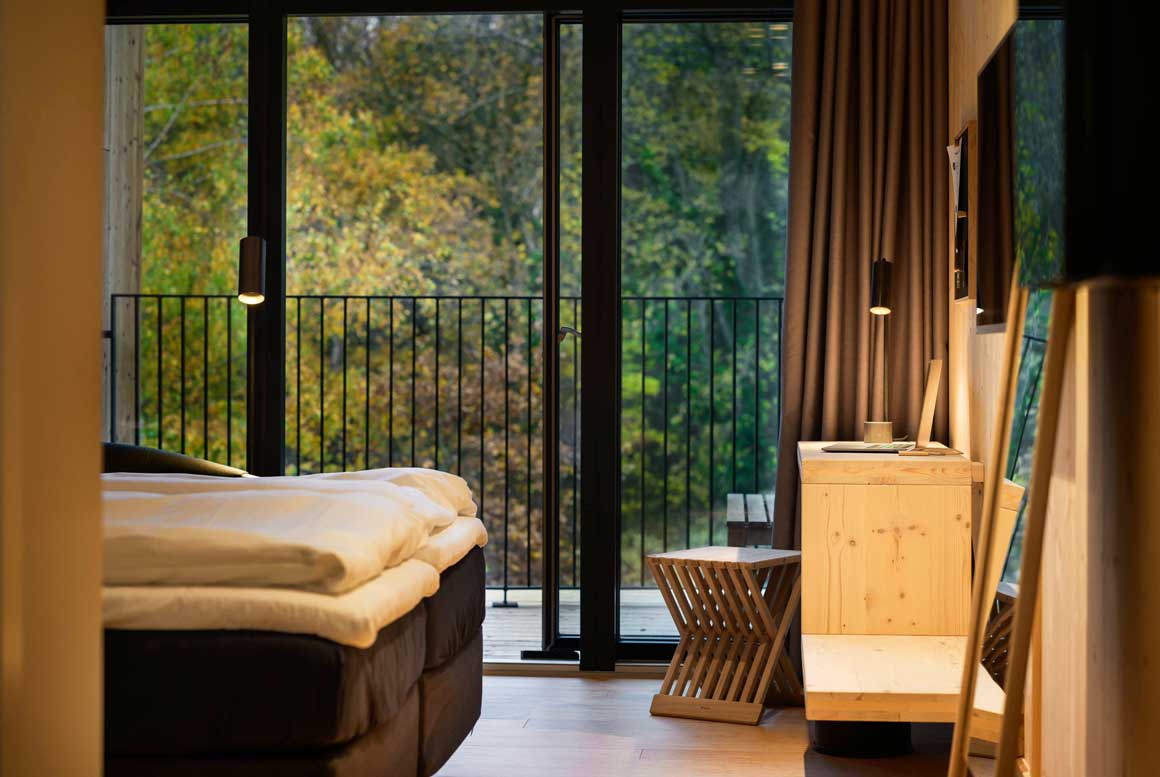 Hotel GSH byder på flotte værelser bygget af genbrugsmaterialer