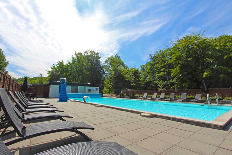 Hasle Feriepark ligger midt i en skøn bøgeskov