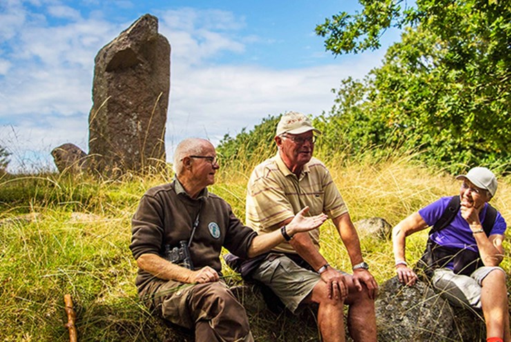 Vores guide fortæller sjove historier undervejs