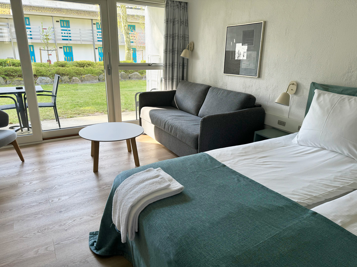 Hotellet byder på flotte og nydelige værelser