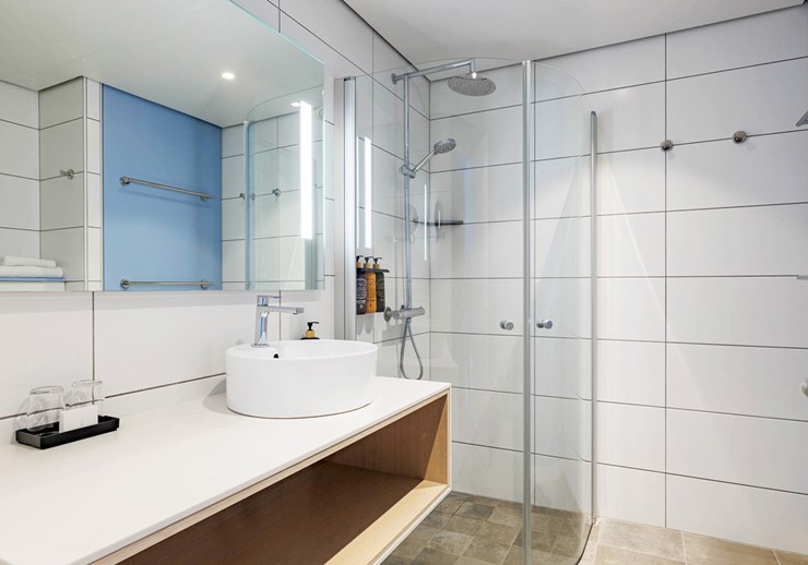 Badeværelserne på Griffen Spahotel