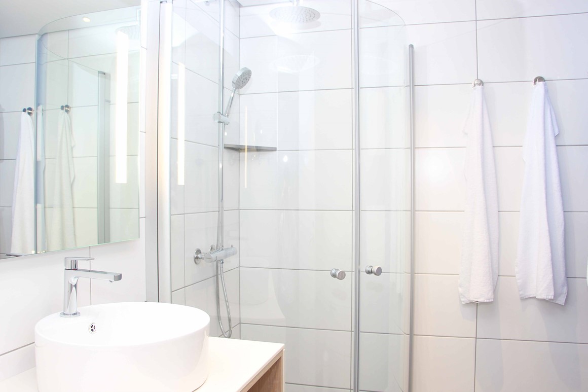 Badeværelserne på Griffen Spahotel