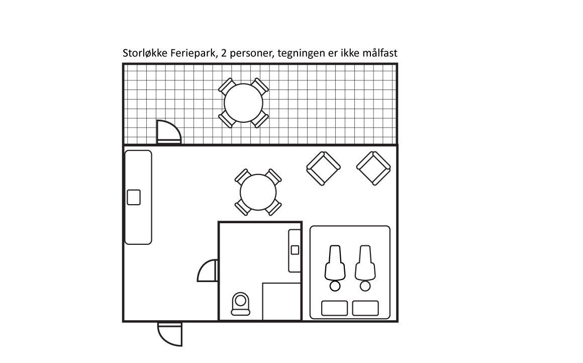 Feriehus for 2 personer
