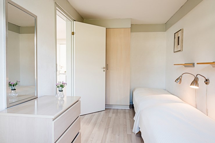 Æblehaven - Sovrum med två enkelsängar