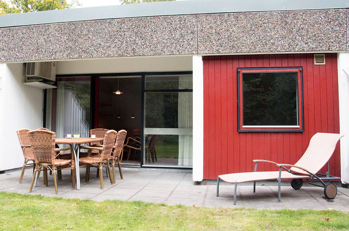 Alle huse har egen delvist overdækkede terrasse