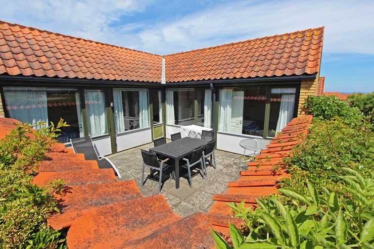 Alle feriehuse har aflukkede gårdhaver