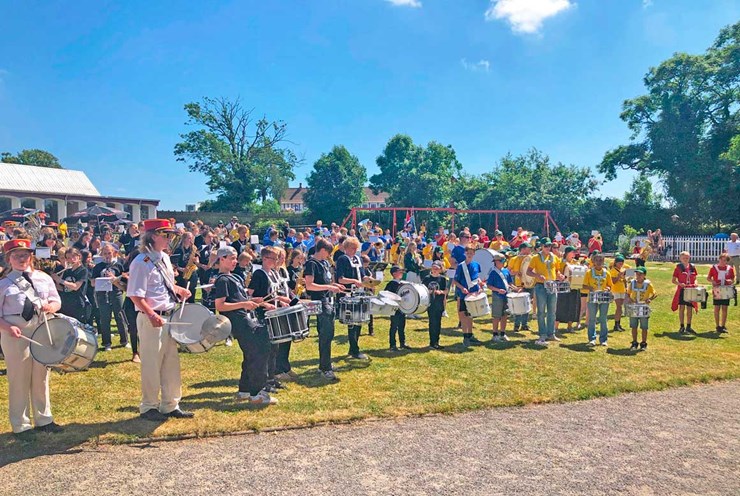 Felleskoncert i Brændegårdshaven